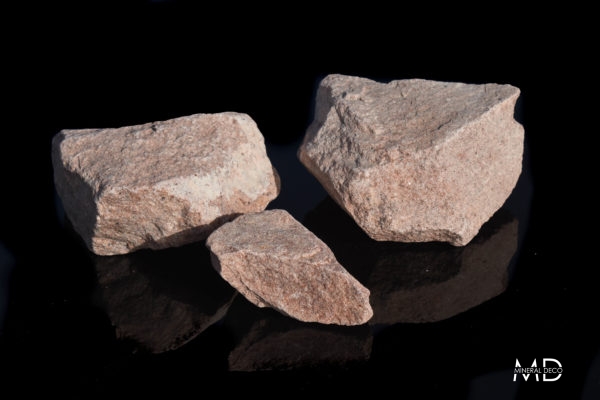 bloc paillage et pierre à gabion VOLCANE granit rose