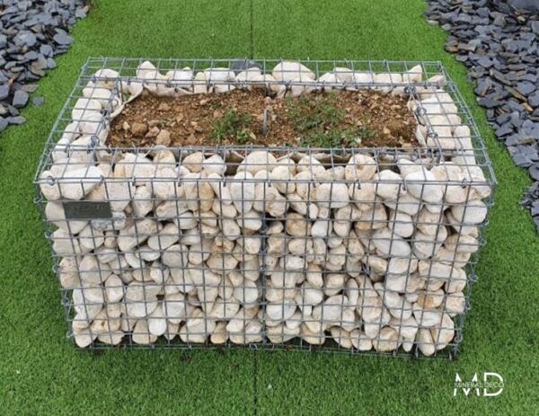 gabion sur-mesure jardinière pré-rempli