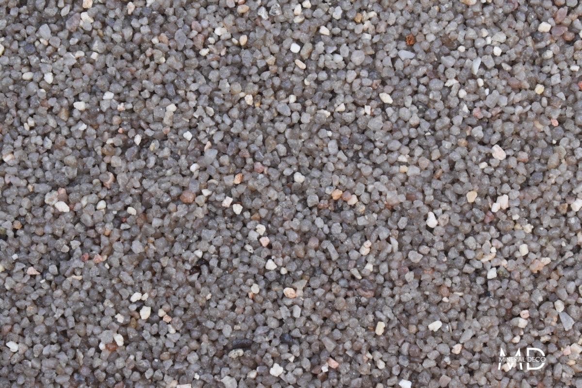 gravier lavé séché SOURIS quartz gris