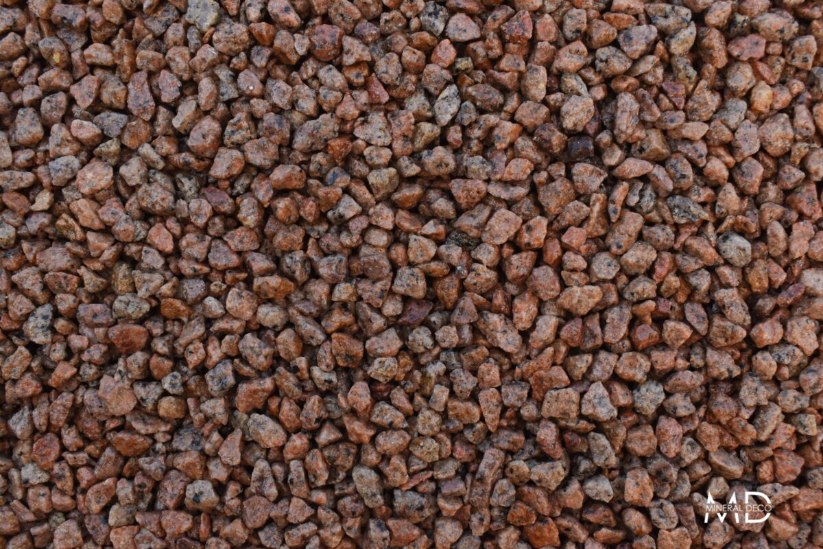 gravier lavé séché VOLCANE granit rose