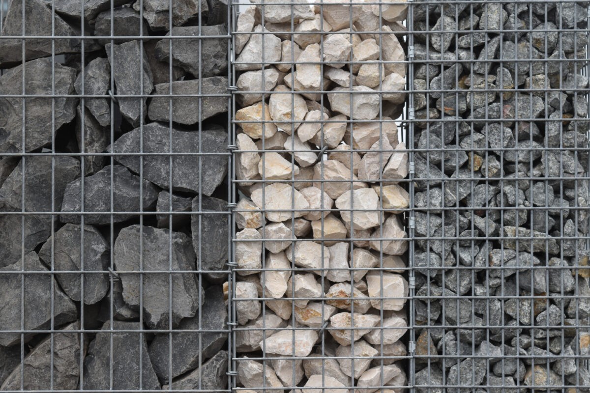 Pierre à gabion, bloc de paillage