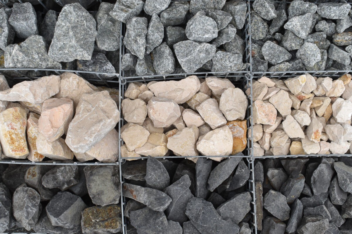 Pierre à gabion, bloc de paillage