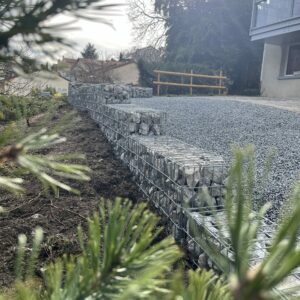 Réalisation gabions pré-remplis EBENE