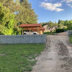 Gabions en kit à monter pour soutènement de terre